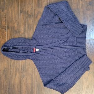 Crop sweater hoodie